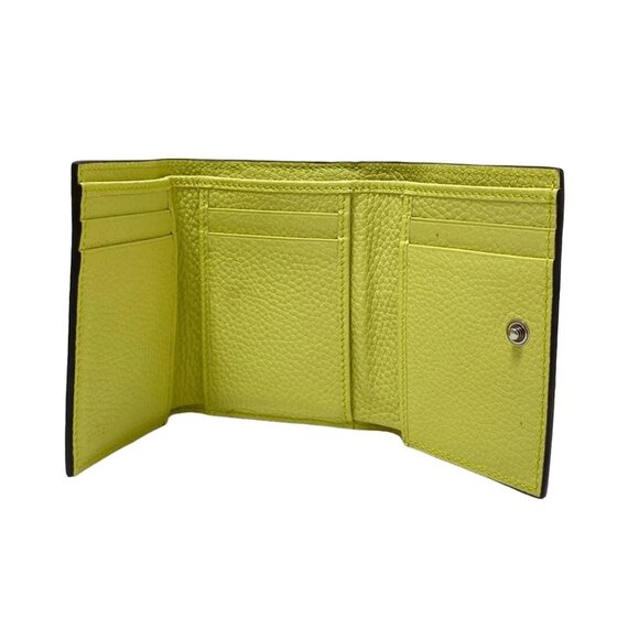 GUCCI - Light Yellow Leather Trifold Wallet 246-080625 - Picture 6 of 9